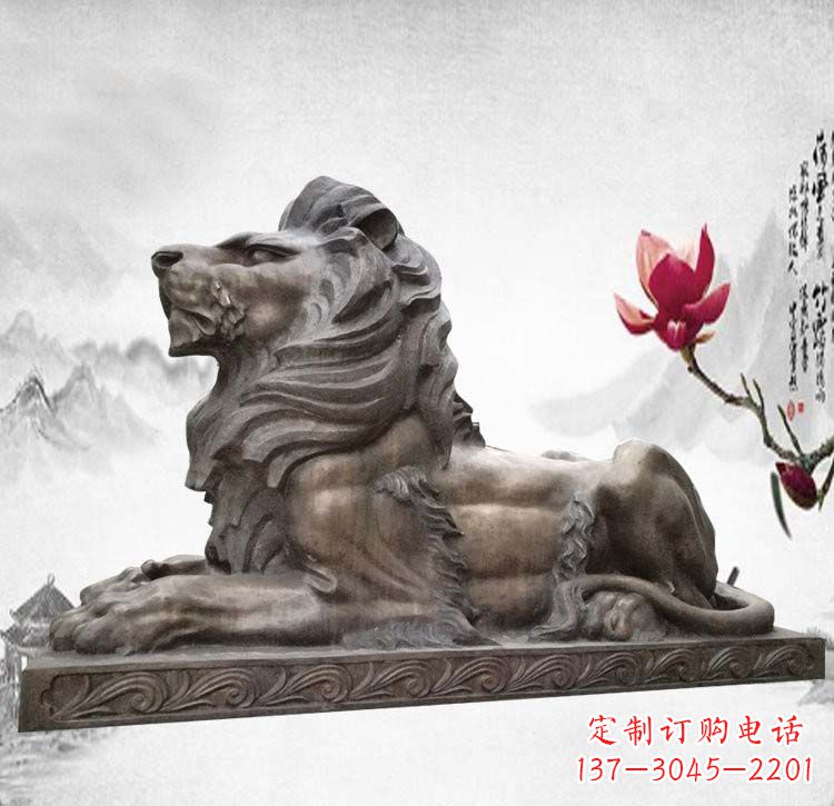贵州门口西洋欧式狮子铜雕