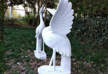 贵州艺术级典雅的丹顶鹤雕塑