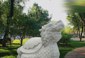 贵州中领雕塑——汉白玉龙龟石雕