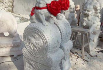 贵州汉白玉狮子门口镇宅精致雕塑