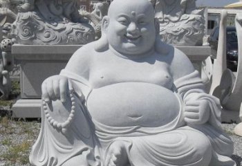 贵州精美高雅的汉白玉弥勒佛雕像