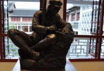 贵州铜雕红军战士纪念雕塑，烈士镌刻永恒记忆