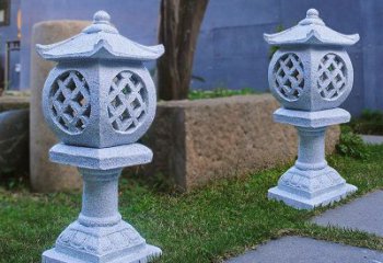 贵州花岗岩石灯笼雕塑——点缀家园，照亮晚宴