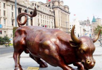 贵州华尔街牛招财牛铜雕，拥有力量的象征