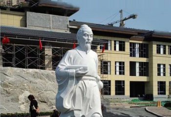 贵州高雅精美的华佗白玉石雕像