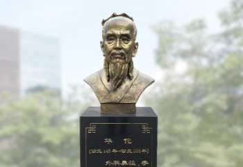 贵州精美纯铜雕塑——华佗头像雕塑