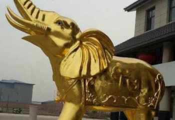 贵州黄铜色大象铜雕，历久弥新