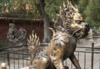 贵州钜惠雅致：优质黄铜铸铜麒麟雕塑