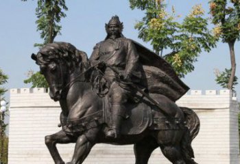 贵州将军骑马古代人物铜雕