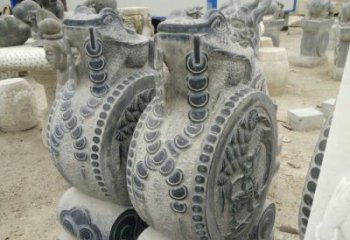 贵州古韵深远，金蟾抱鼓石仿古门墩雕塑