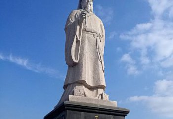 贵州精美的历史名人雕塑——王羲之砂岩石雕像