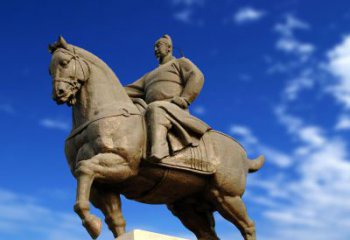 贵州领雕塑正大光明：李世民骑马景观雕塑