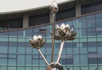 贵州优质镜面不锈钢荷花塑像