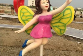 贵州领雕塑：精美的蝴蝶仙子公园景观雕塑