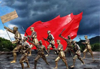 贵州纪念伟大革命先烈的红军雕塑