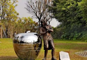 贵州中领雕塑定制牛顿公园雕塑