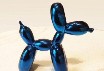 贵州蓝色气球狗雕塑摆件，可定制大小