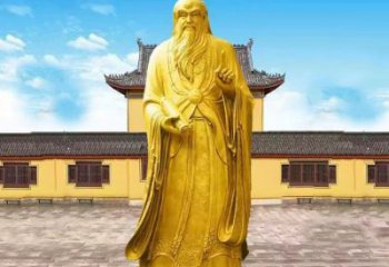 贵州中领雕塑老子骑牛石雕