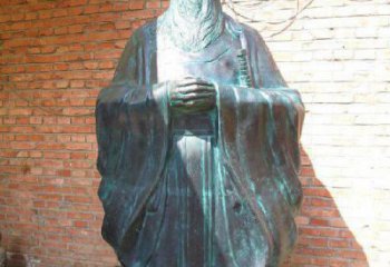 贵州老子校园历史名人铜雕，给您的经典力量