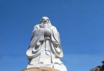 贵州经典的老子雕像，手工制作的沉思之作