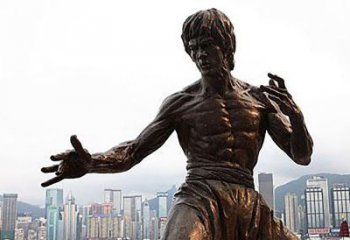 贵州李小龙铜雕，为您展现明星的精彩！
