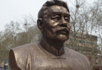 贵州鲁迅头像校园名人铜雕，传承文化，缔造经典