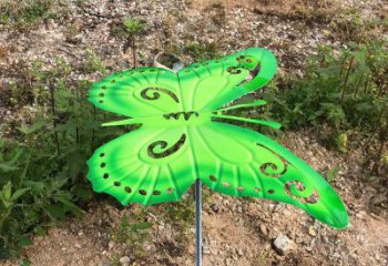 贵州绿色不锈钢蝴蝶雕塑
