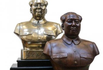 贵州定制你的名人铜雕毛主席胸像