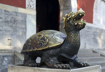 贵州弥勒佛坐赑屃雕塑-寺庙大门神兽动物雕塑