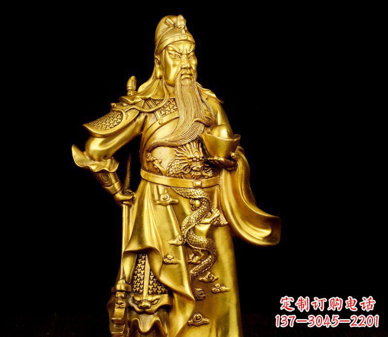 贵州关公铜雕，传承古典传统