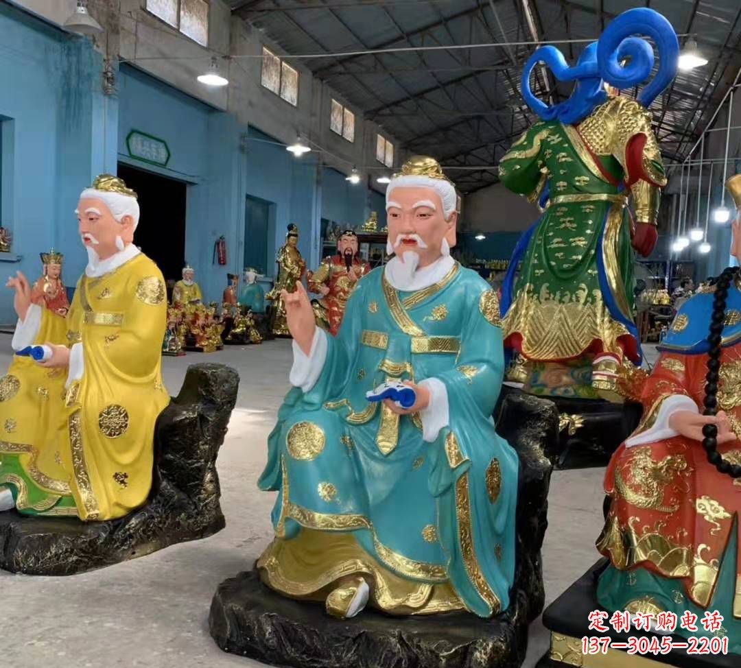 贵州南斗北斗玻璃钢彩绘佛像雕塑