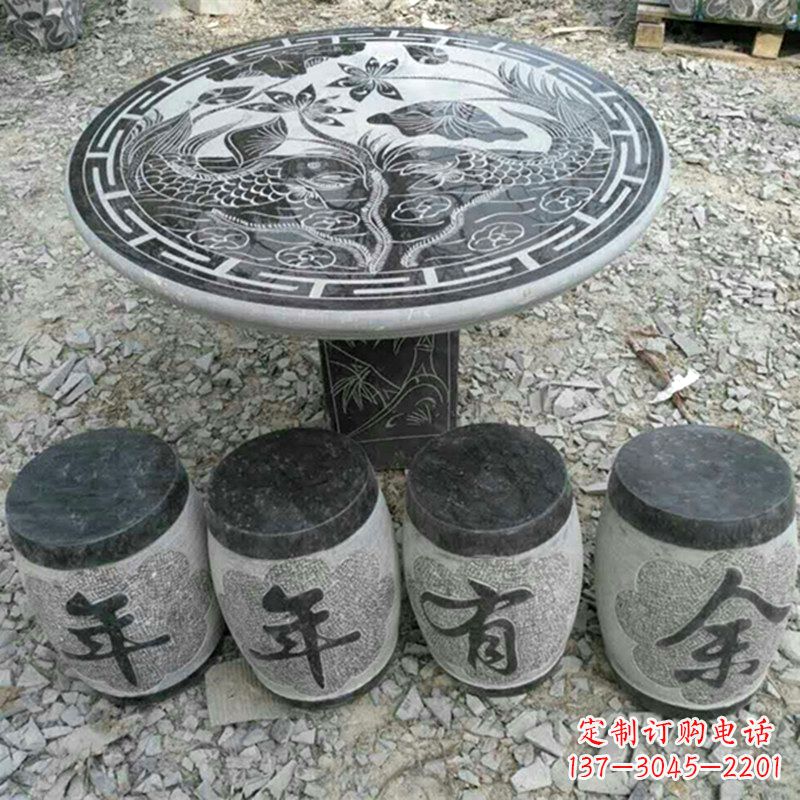 贵州仿古石桌凳，雕刻雅致的完美