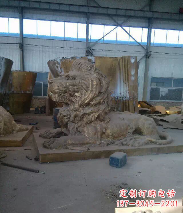 贵州中领雕塑推出的西洋狮子铜雕,是一件充满传…