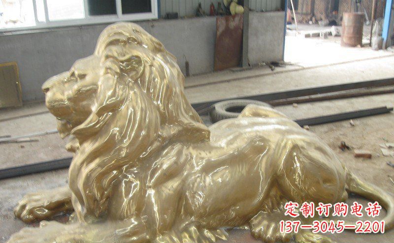 贵州高雅凝金,西洋狮子铜雕来自中领雕塑