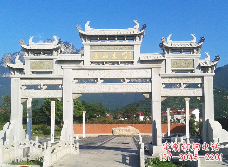 贵州牌坊石雕大象