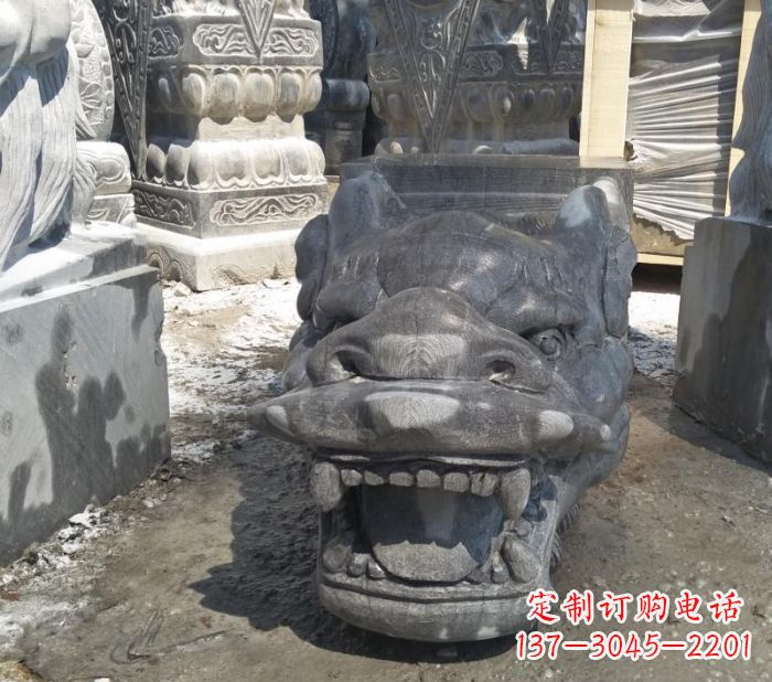 贵州传承巨龙传说的高品质龙头雕塑