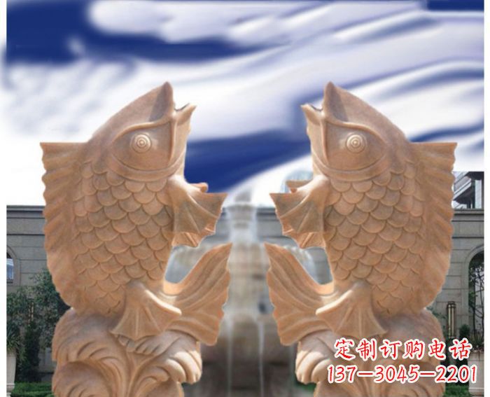 贵州中领雕塑设计定制精美鲤鱼雕塑