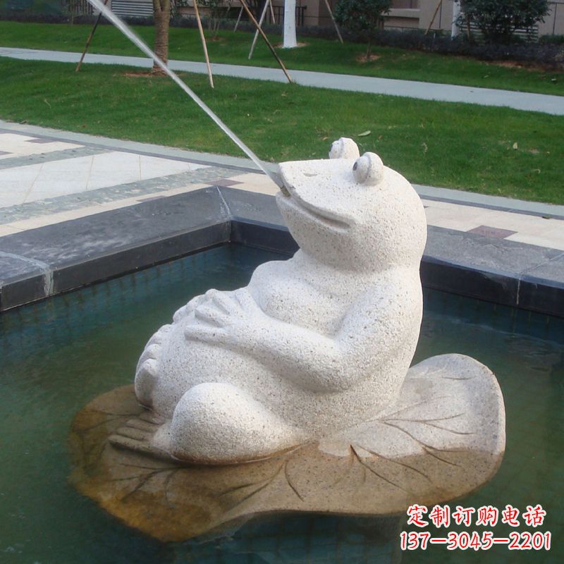 贵州无边界精致艺术——喷水青蛙石雕