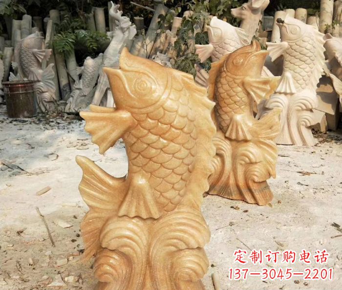 贵州中领雕塑精美鲤鱼雕塑