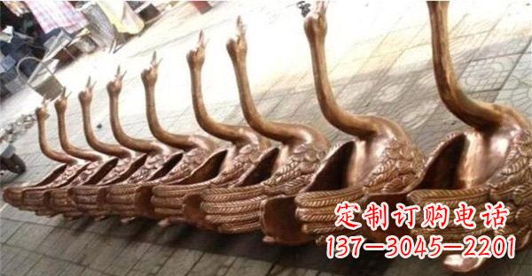 贵州优雅迷人的天鹅铜雕塑