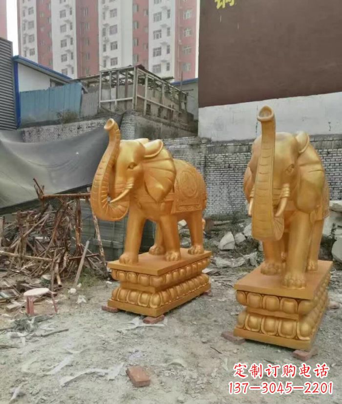 贵州大象雕塑,传递招财福利