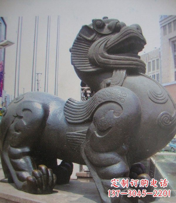 贵州中领雕塑:精致貔貅古代神兽铜雕