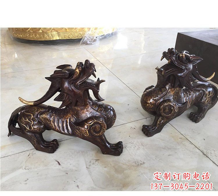 贵州浙江中领雕塑：高质量貔貅铜雕像