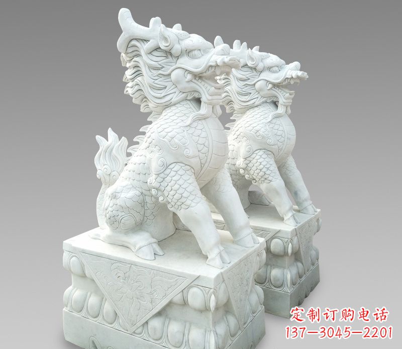 贵州释迦牟尼麒麟石雕,吸煞驱邪