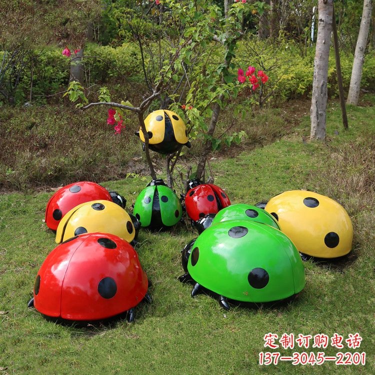 贵州儿童可爱的七星瓢虫卡通雕塑