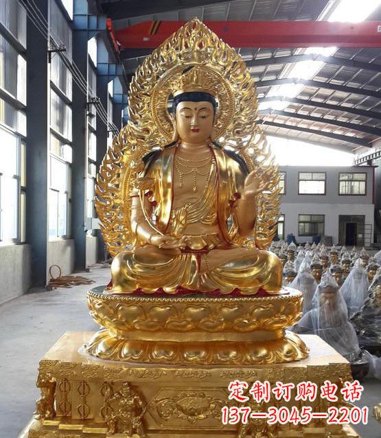 贵州手工精雕如来佛塑像