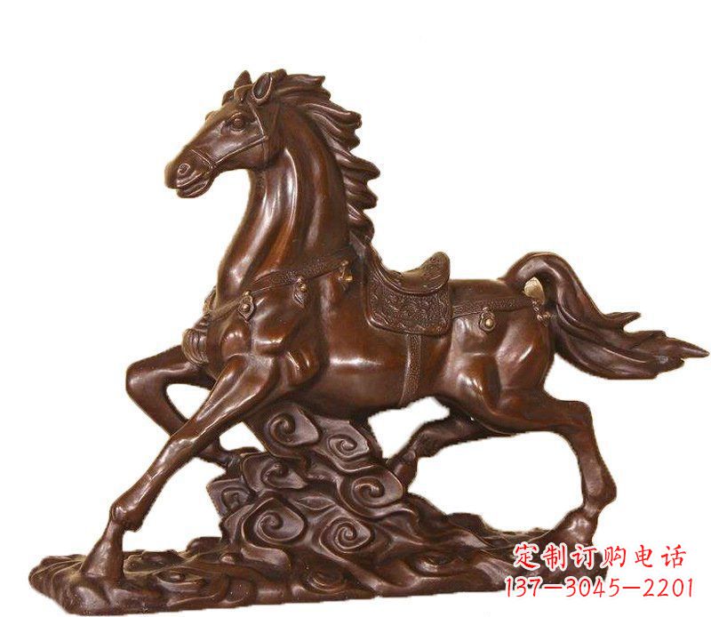 贵州答案中领雕塑:精致马玻璃钢仿铜动物雕塑中…