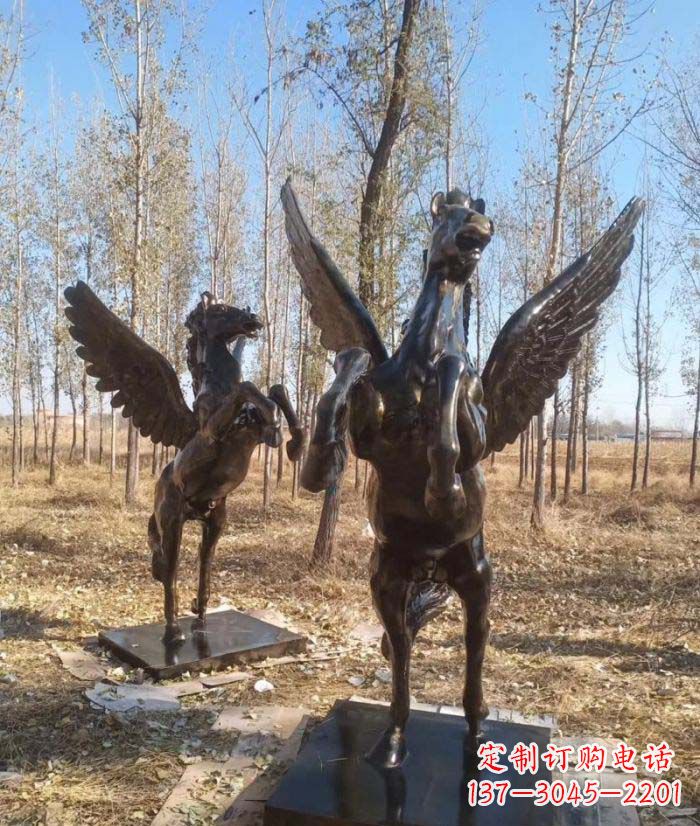 贵州优雅传神的飞马铜雕