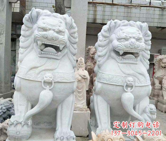 贵州精美大理石狮子雕塑
