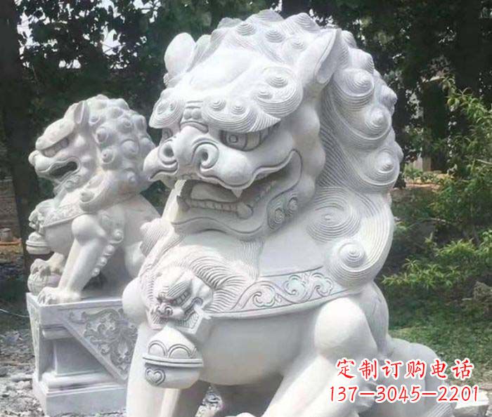 贵州中领雕塑:精致石雕狮子捕捉震撼动人的气势